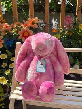 🩷Strawberry Swirl Custom Jellycat Bunny